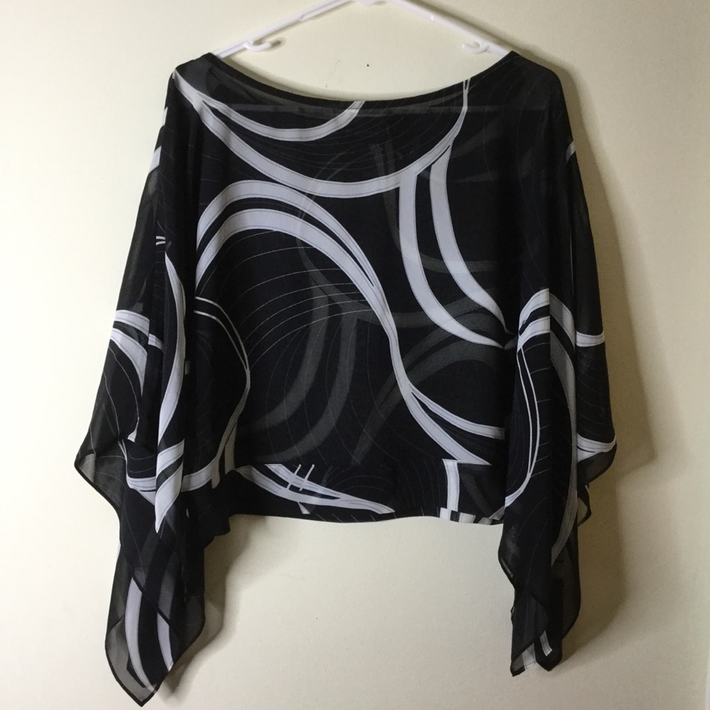See Through Print Top
